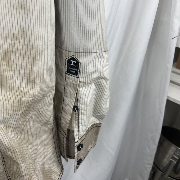 Roar Classic Western-Style Shirt w/ Embroidered Slash Designs Mens Size XXL - Picture 2 of 13